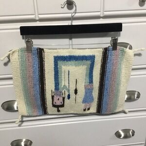 Vintage Navajo Style Reversible YEI Woven Tapestry